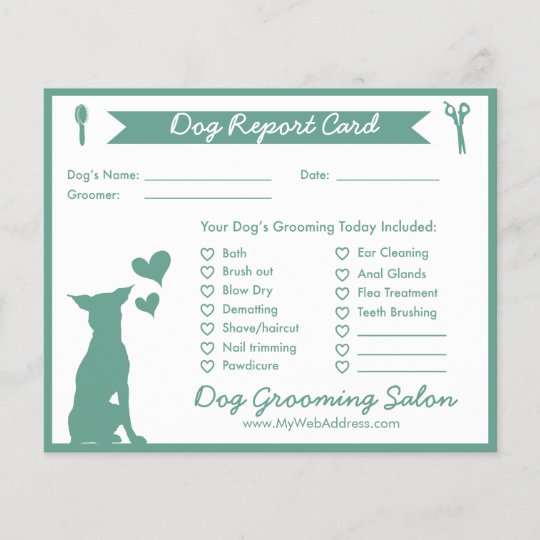 Dog Report Card Template Card Template