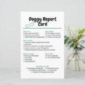 Dog Report Card Pet Sitting Checklist Stationary (Standing Front)