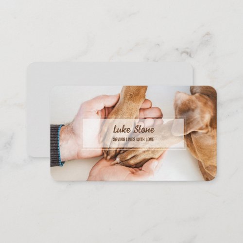Dog Rescue Business Card