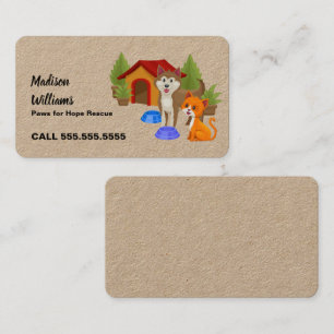 Dog Rescue Business Card