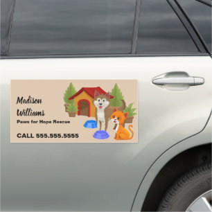 Dog Rescue Car Magnet