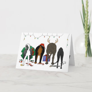 Dog Rescue Christmas Holiday Card