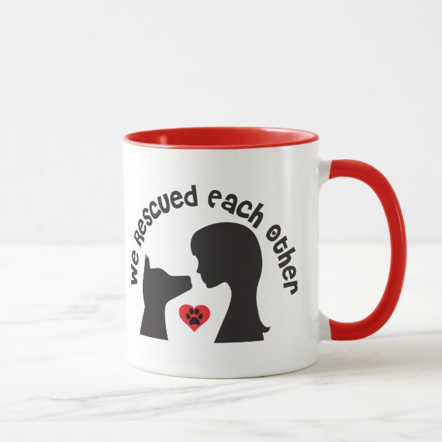 Dog Rescue Love Mug (Right)