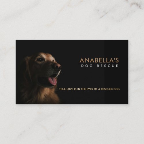 Dog Rescue Slogans Business Cards