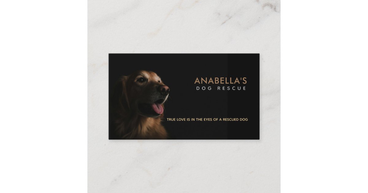 Dog Rescue Slogans Business Cards