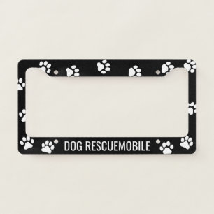 Dog Rescuemobile Dog Rescue Volunteer Custom License Plate Frame