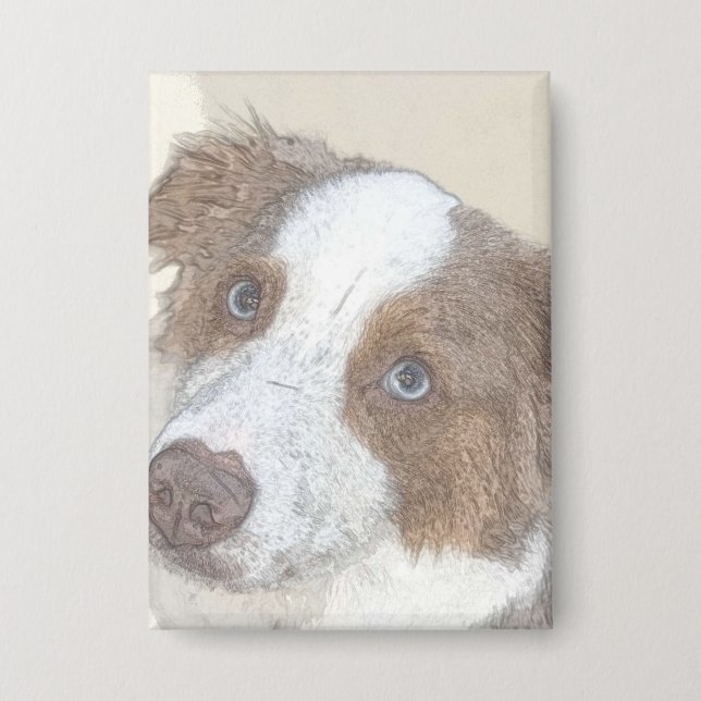 Dog, Rest, Pet Button (Front)