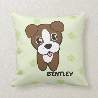 Dog Rockets Cartoons™ - Bentley Throw Pillow