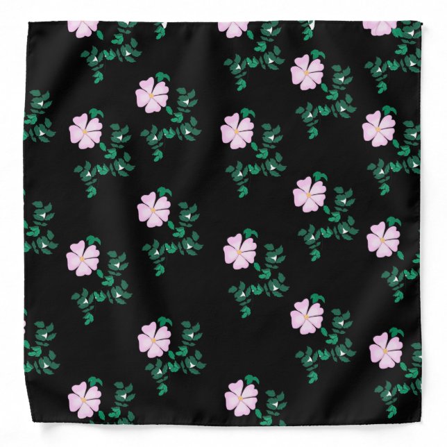 Dog Rose - Rosa Canina  Bandana (Front)