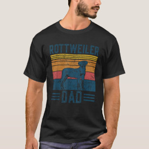 Dog Rottie Dad Vintage Rottweiler Dad T-Shirt
