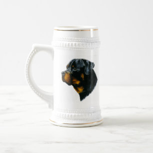 dog-rottweiler beer stein