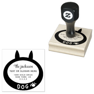 DOG RUBBER STAMP