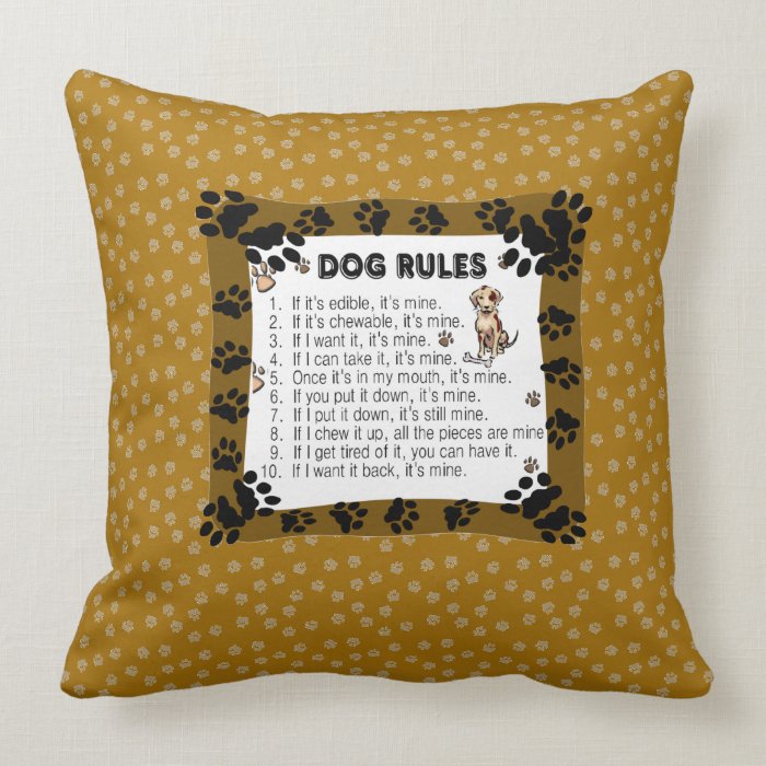 Dog Rules Pillows