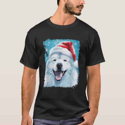 Dog Samoyed Christmas  T-Shirt