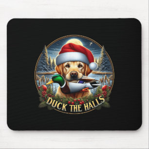 Dog Santa Duck Hunting Christmas Funny Adventure A Mouse Pad