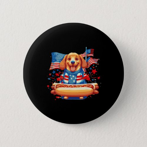 Dog Sausages Frank Day Merican Sarcastic Food Anim Button