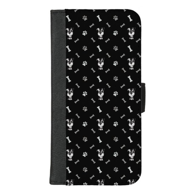  Dog Schnauzer iPhone Wallet Case (Front)