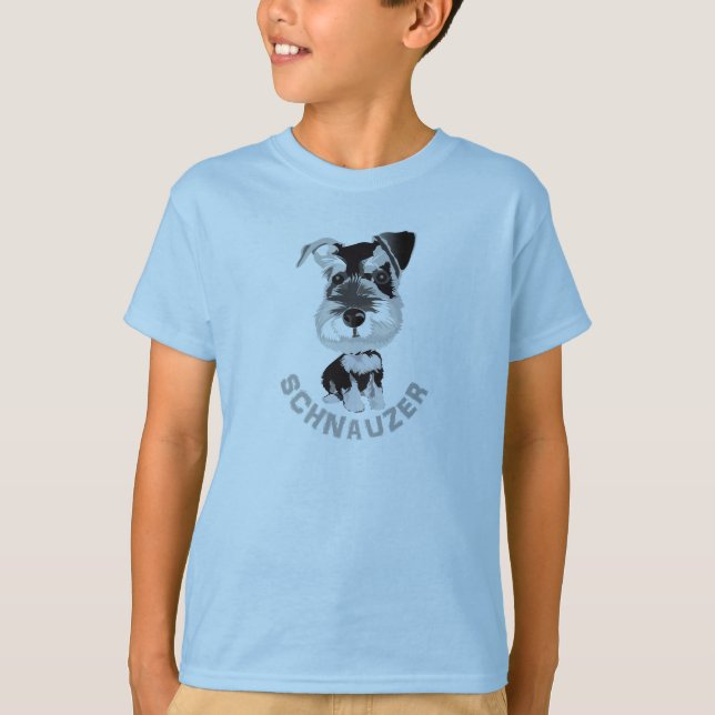  Dog Schnauzer T-Shirt (Front)