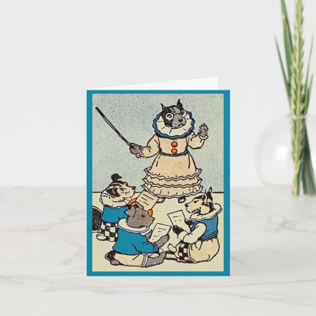 dog school note card (Front)