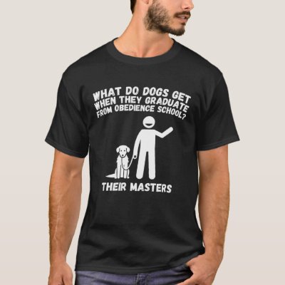 Dog School Obedience Training Graduation Award T-Shirt