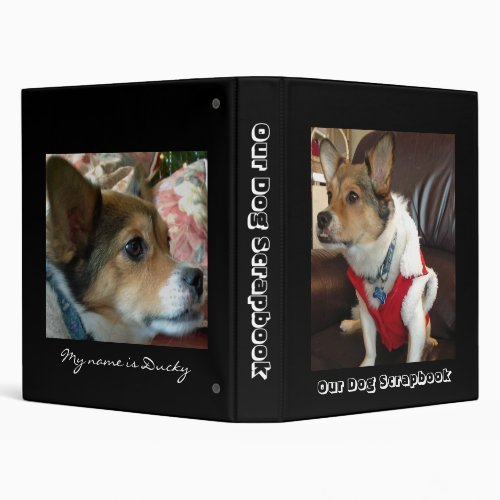 Dog Scrapbook Binder