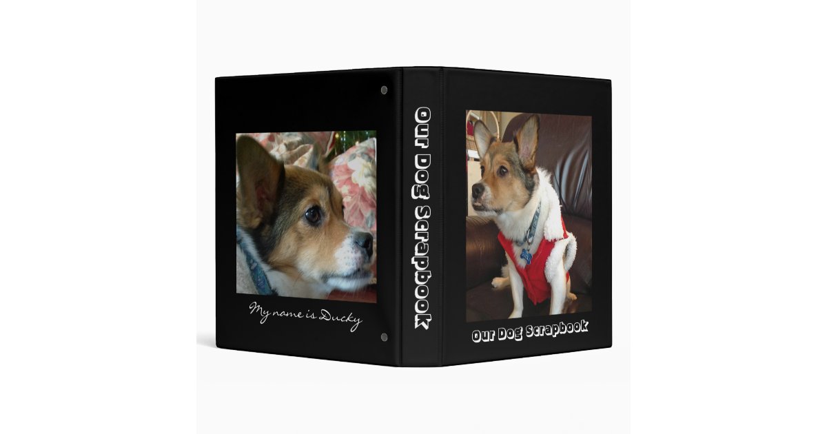 Dog Scrapbook Binder | Zazzle