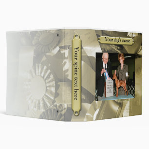 Dog Scrapbook, Gold Binder