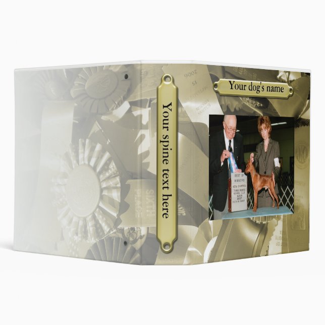 Dog Scrapbook, Gold Binder (Background)