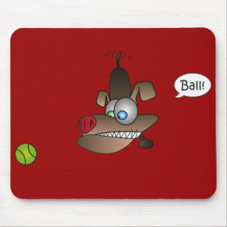 Dog Sees Ball Mouse Pad