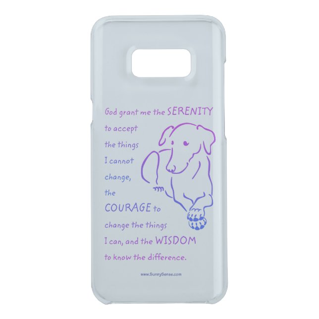Dog - Serenity Prayer Uncommon Samsung Galaxy Case (Back)