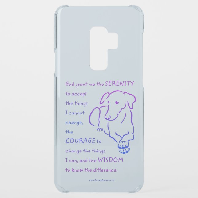 Dog - Serenity Prayer Uncommon Samsung Galaxy Case (Back)