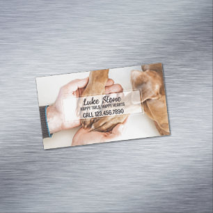 Dog Services Business Card Magnet