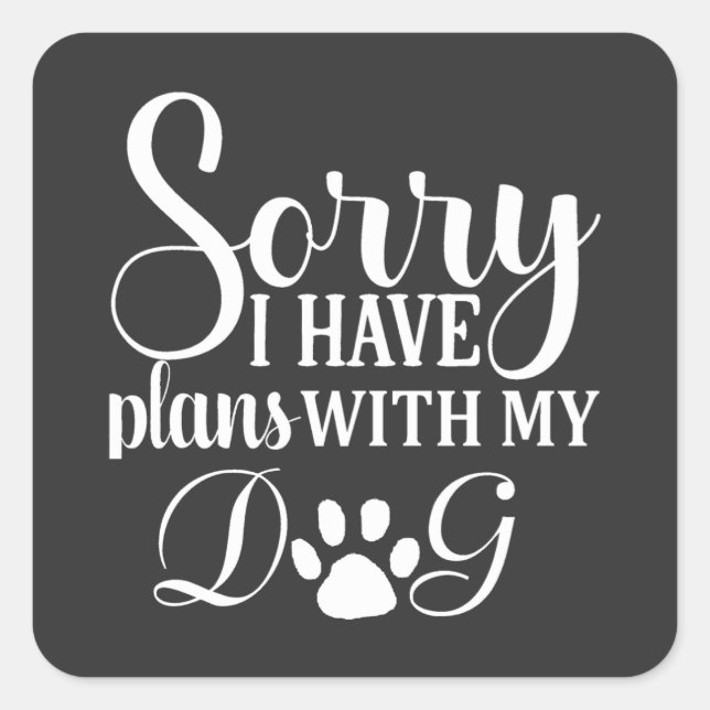 Dog Shampoo Square Sticker (Front)