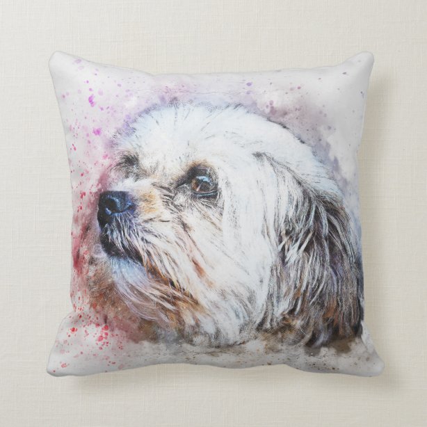 shih tzu decorative pillows