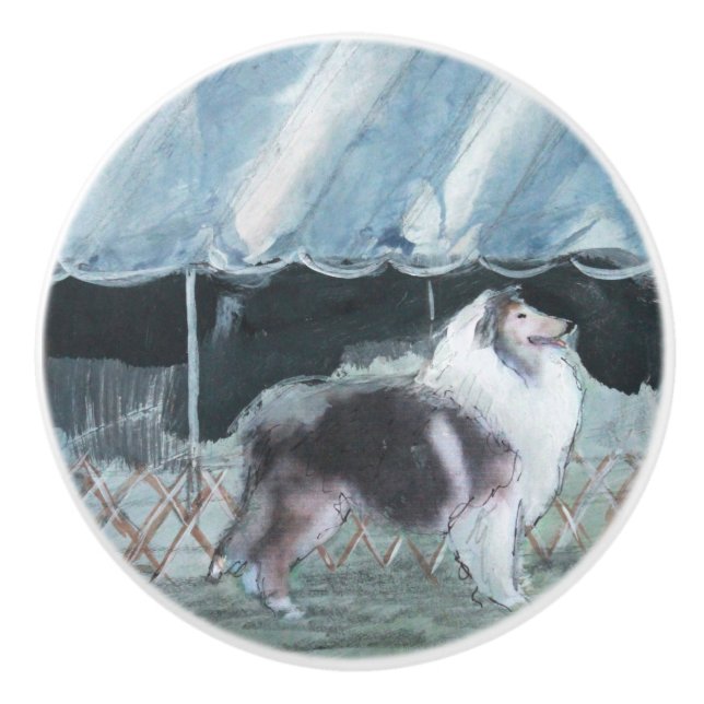 Dog Show Days Ceramic Knob (Front)