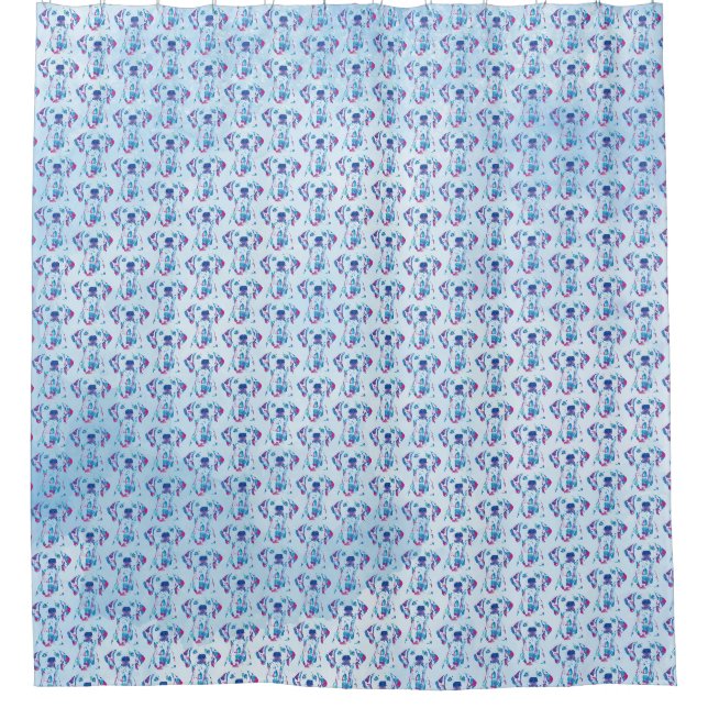 Dog Shower Curtain (Front)