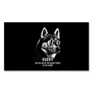 Dog   Siberian Husky Official Dog Of Coolest Business Card Magnet