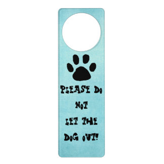 Dog Sign for Door
