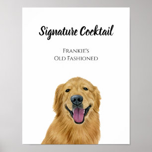 Dog Signature Drink Sign