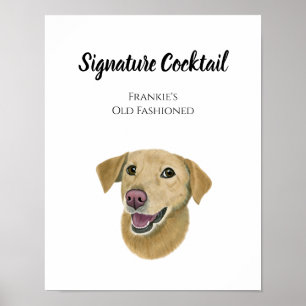 Dog Signature Drink Sign