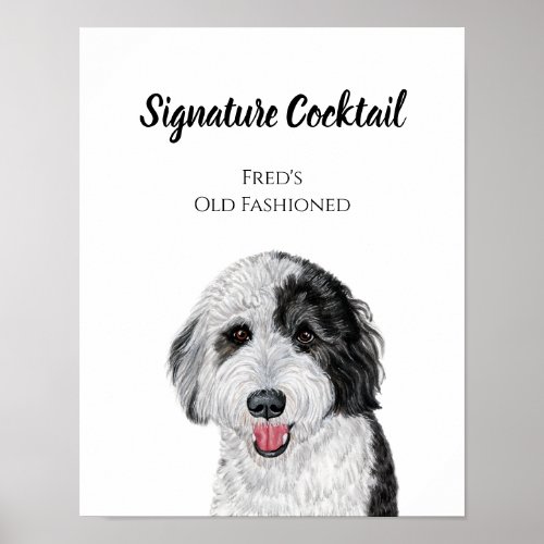 Dog Signature Drink Sign