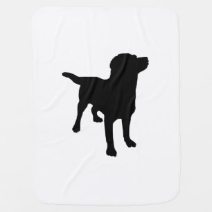 Dog Silhouette Baby Blanket