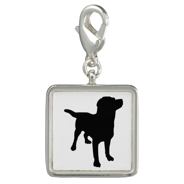 Dog Silhouette Charm (Front)