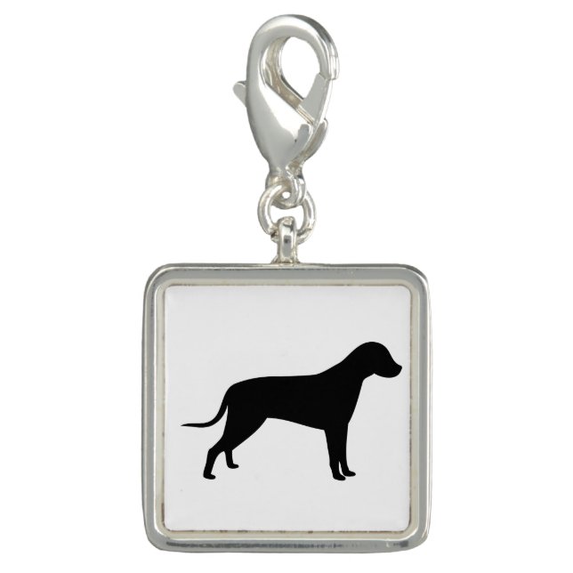 Dog Silhouette Charm (Front)