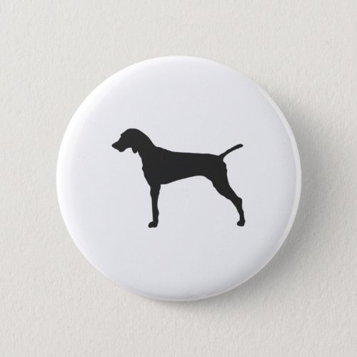 Dog Silhouette Dark  Button