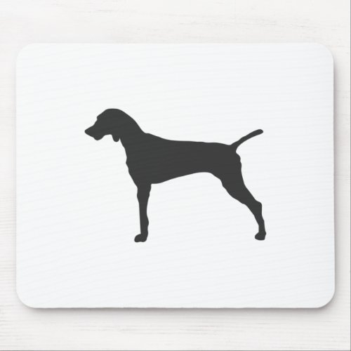 Dog Silhouette Dark  Mouse Pad