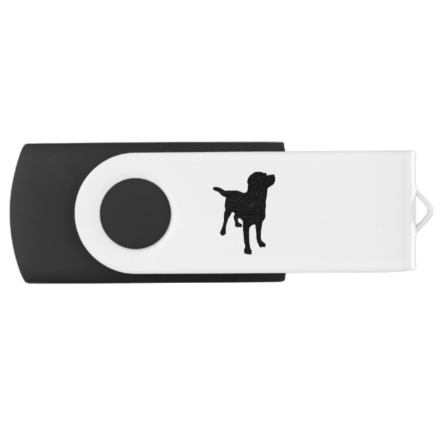 Dog Silhouette Flash Drive (Front)