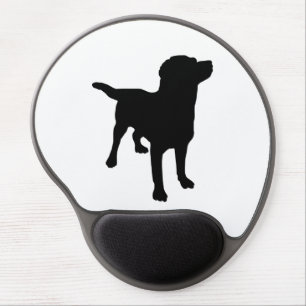 Dog Silhouette Gel Mouse Pad