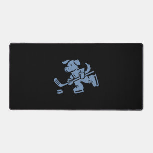 Dog Silhouette Golden Retriever Labrador Hockey  Desk Mat