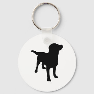 Dog Silhouette Keychain